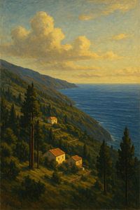 La Palma’s Golden Serenity – Hillside at Dusk