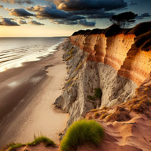Normandie-Sonnenuntergang