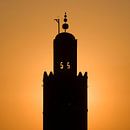 Koutoubia-Moschee Marrakesch am Abend von Keesnan Dogger Fotografie Miniaturansicht