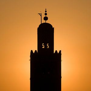 Koutoubia-Moschee Marrakesch am Abend von Keesnan Dogger Fotografie