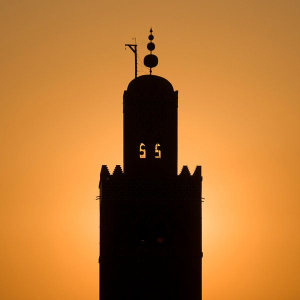 Koutoubia-Moschee Marrakesch am Abend von Keesnan Dogger Fotografie