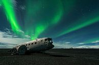 Island Nordlichter Flugzeug von Stefan Schäfer Miniaturansicht