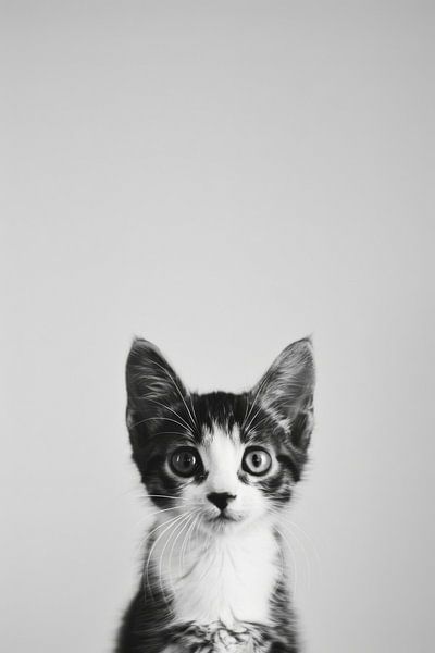 Katzen Portrait von Poster Art Shop