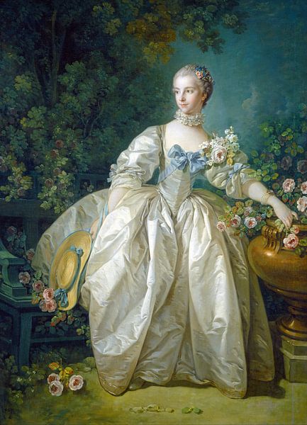 François Boucher - Madame Bergeret von 1000 Schilderijen