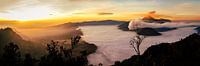 Panorama Sonnenaufgang am Mount Bromo auf Java Indonesien von Dieter Walther Miniaturansicht