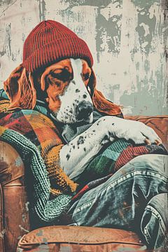 basset hound by Imperial Art House