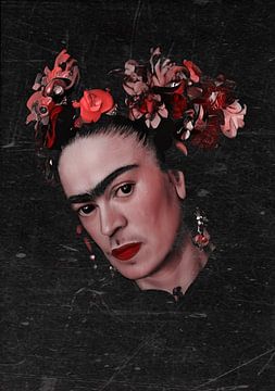 Frida - RED ROSES by MIXED