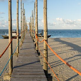 steiger op Texel voor overzet naar Vlieland.  von Christiane Morrhey