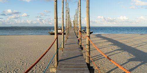 steiger op Texel voor overzet naar Vlieland. 