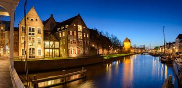 Thorbeckegracht in Zwolle am Abend von Sjoerd van der Wal Fotografie