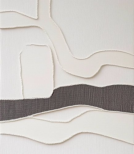 Jeu minimaliste de lignes et de couches dans des tons neutres