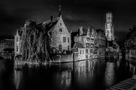 Brugge by night van Jim De Sitter thumbnail