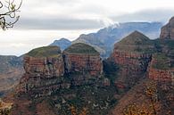 Berg Trio "De drie Rondavels" ZuidAfrika van Paul Franke thumbnail