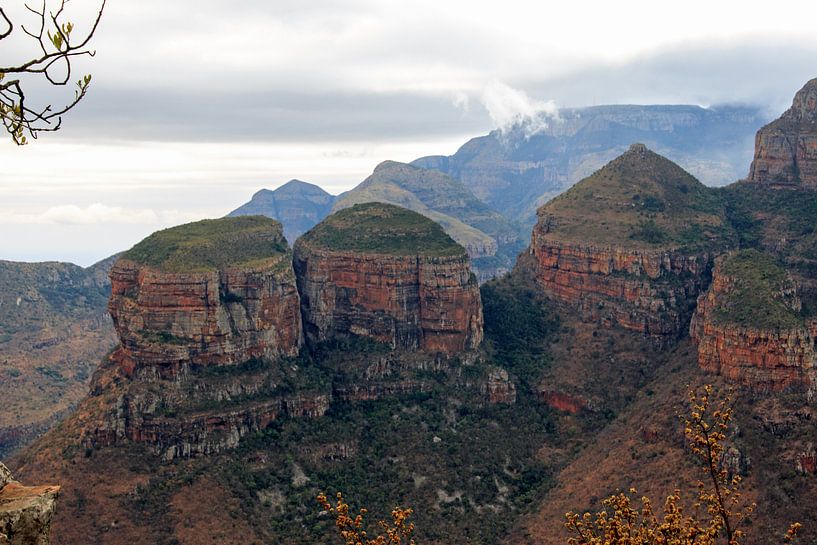 Mountain Trio "Les trois Rondavels" Afrique du Sud par Paul Franke