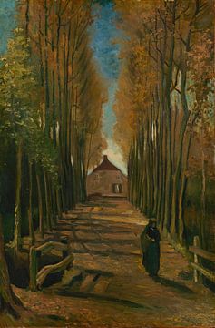 Populierenlaan in de herfst, Vincent van Gogh