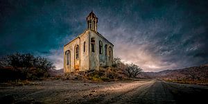 Verlassene Kirche aus den 1950er Jahren an der Route 66 von Harry Anders