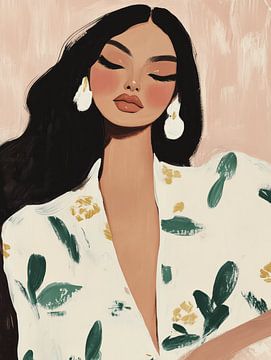 Verträumtes modernes Porträt