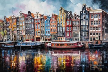 Wonen In Amsterdam van ARTEO Schilderijen