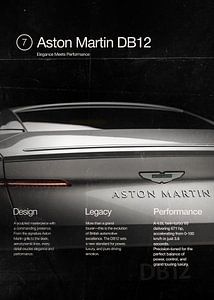 Aston Martin DB12 en couverture d'un magazine