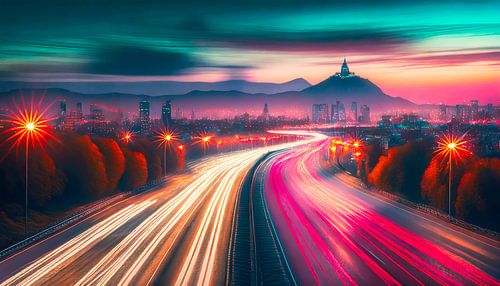 s Nachts op de snelweg