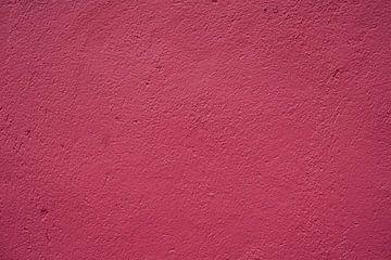 Close-up van een textuur roze muurachtergrond in Malakka, Maleisië. van Marcus PoD