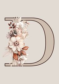 Bohemian initial: D - Art for children by Digital Art Lover