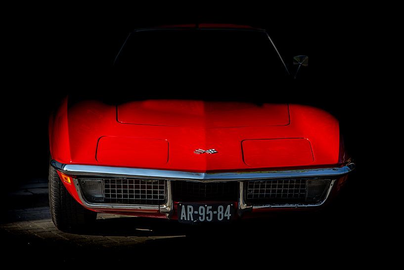 Red Corvette par marco de Jonge