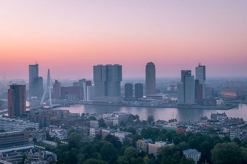 Zonsopgang Kop van Zuid Rotterdam