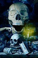 Lächelnder Totenkopf, Halloween