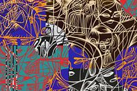 Abstracte gezichten
