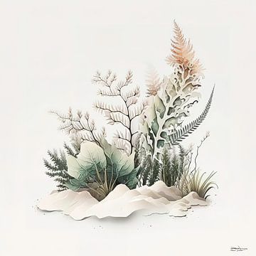 plant met zachte kleuren van Gelissen Artworks