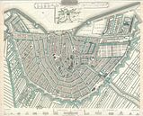 Historische Karte von Amsterdam von 1000 Schilderijen Miniaturansicht