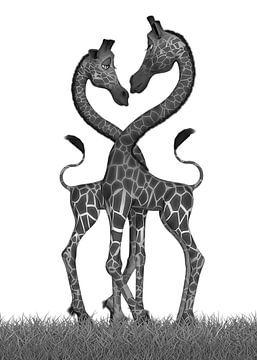 Girafe Love van Wijaki Thaisusuken