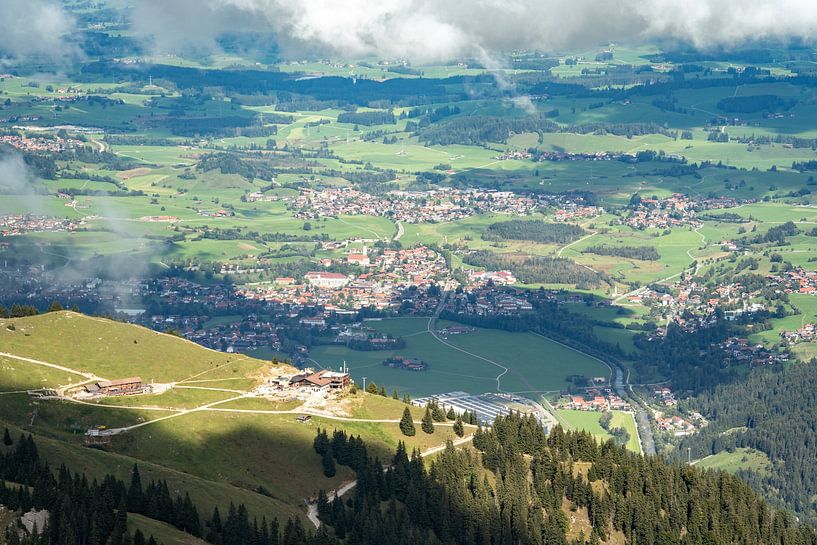 Breitenberg et Pfronten depuis l'Aggenstein par Leo Schindzielorz