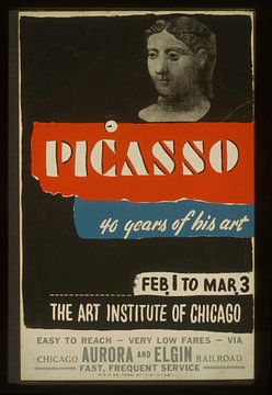 Poster - Pablo Picasso 40 years of his art van Gisela- Art for You