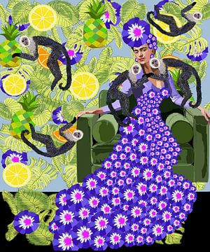 Frida in the Garden, Lynnda Rakos by 1x