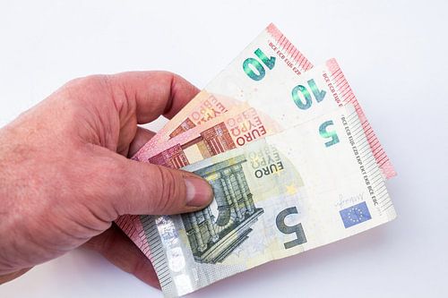 Verschillende euro's biljetten