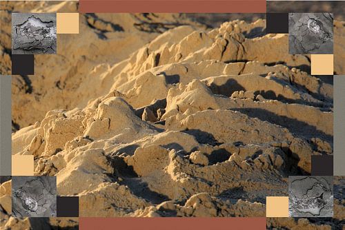 An der Grenze zwischen Meer und Sand.