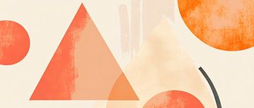 Geometric dreams in earth tones Circles of harmony - Colour by Poster Art Shop