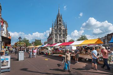 Markt in Gouda van Rinus Lasschuyt Fotografie