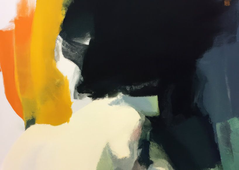 Modern abstract painting &quot;warm glow&quot; by Studio Allee