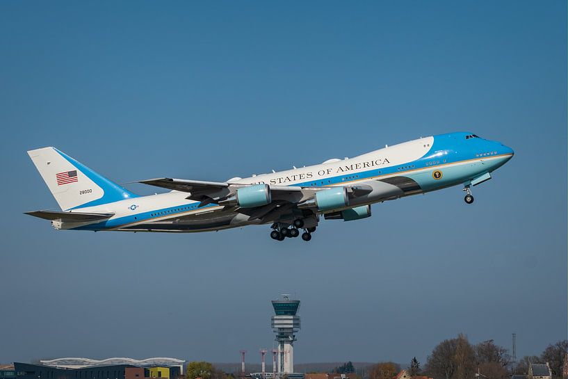 Visit AF1 with President Biden at Brussels airport. van Luchtvaart / Aviation