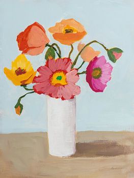 Sorbet Poppies III, Pamela Munger