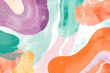 Ijskleuren in zachte vormen