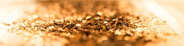 Wood chips in a golden glow by Judith Spanbroek-van den Broek