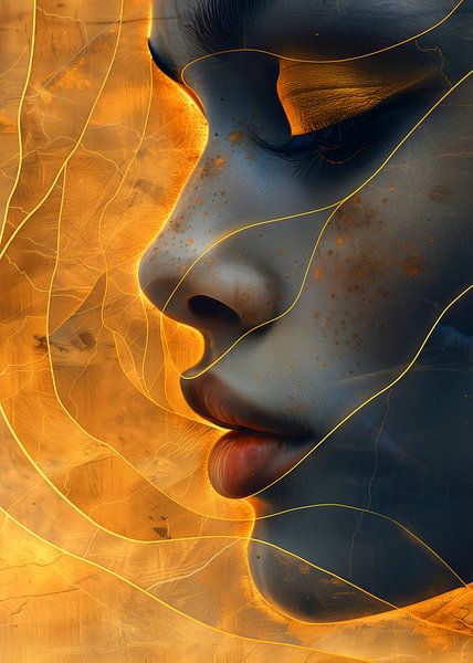 Extraordinary femininity woven with threads of gold 6 by JBJart Justyna Jaszke