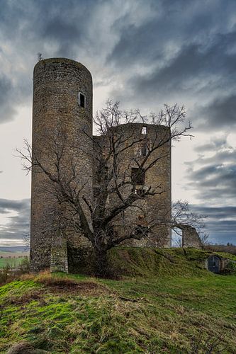 Uitzicht op kasteel Arnstein
