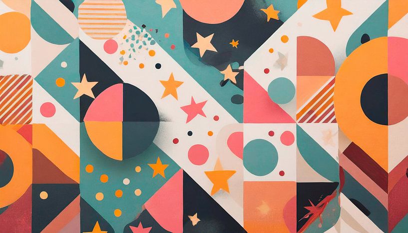 Shapes and patterns with colours by Mustafa Kurnaz