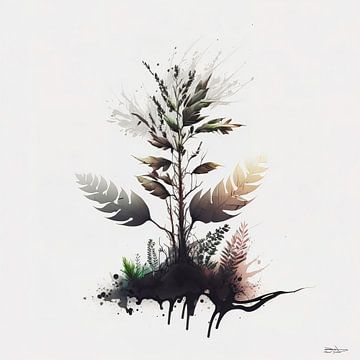 plante sombre sur Gelissen Artworks