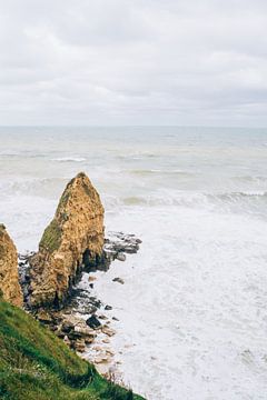 Pointe du Hoc Normandy Coast by Patrycja Polechonska